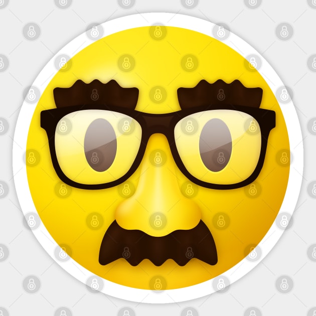 Disguised face emoji Sticker by Vilmos Varga